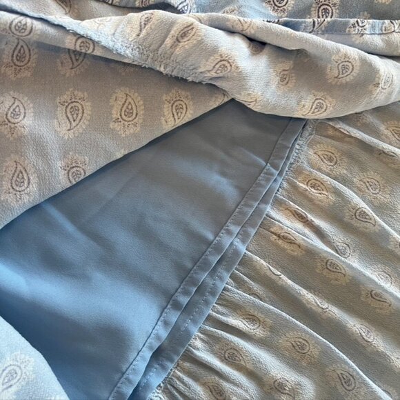 The Prairie Boho Rachel Ashwell Paisley Ruffle Hem Maxi Dress Medium - Picture 12 of 13